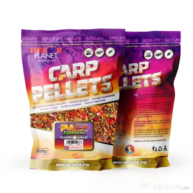 SENZOR PLANET SUMMER PVA BAG MIX FUMIGENA FLUORO GARLIC 800g