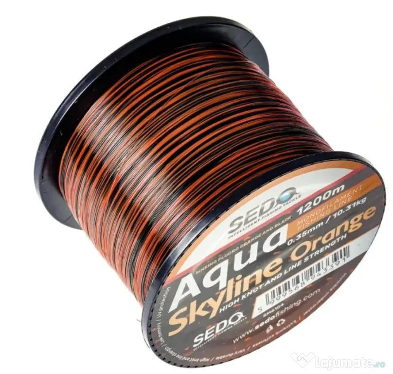 SEDO FIR MONOFILAMENT SEDO AQUA SKYLINE PORTOCALIU, 1200m 0.25mm 6.45kg