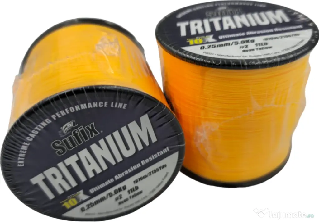 SUFIX FIR MONOFILAMENT SUFIX TRITANIUM NEON GOLD, 1970m 0.25mm/5.00kg