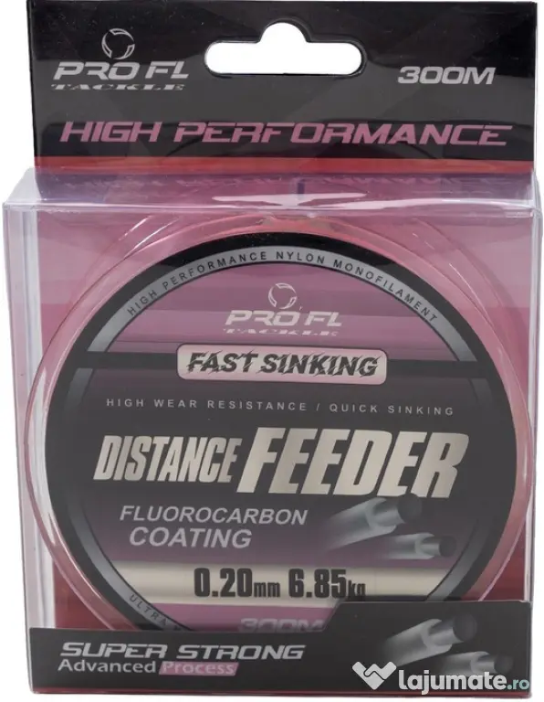 FL FIR MONOFILAMENT PRO FL DISTANCE FEEDER PINK, 300m 0.20mm/6.85kg