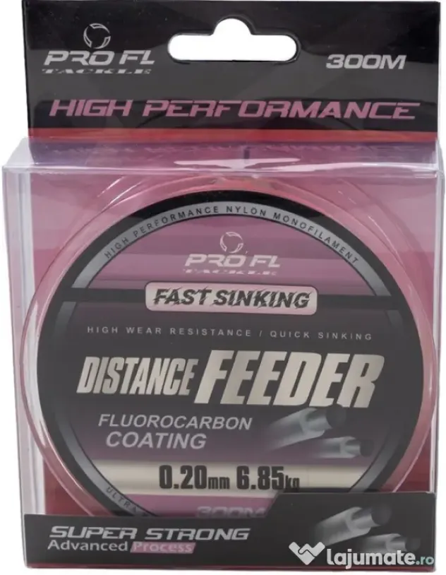 FL FIR MONOFILAMENT PRO FL DISTANCE FEEDER PINK, 300m 0.20mm/6.85kg