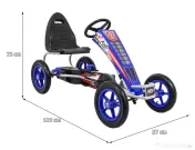 GO Kart cu pedale pentru copii 6-12 ani, Kinderauto F8-1 roti Gonflabile 10 inch 