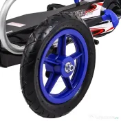 GO Kart cu pedale pentru copii 6-12 ani, Kinderauto F8-1 roti Gonflabile 10 inch 