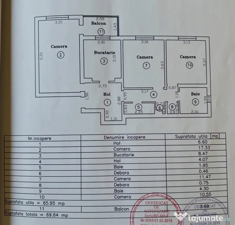 Apartament cu 3 camere decomandat - Circumvalatiunii Timisoa - Timisoara (Timis)
