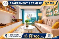 Vânzare Apartament 2 camere 57 mp bloc 2026 - Metrou Berceni Popești Leordeni 