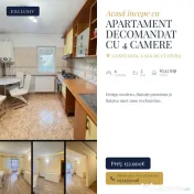 Apartament decomandat cu 4 camere de vânzare în zona Casa 