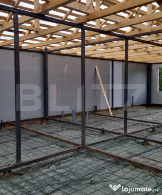 Casă în construcție pe structură metalică, cu proiect - Badeni (Cluj)
