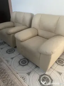 Fotolii crem elegante stare foarte bună
