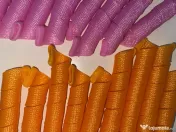 Set bigudiuri spiralate / ondulator de păr fără căldură, cu tijă de tragere 