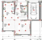 Casa individuala cuplata prin garaj cu teren de 492 de vanza 
