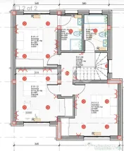 Casa individuala cuplata prin garaj cu teren de 492 de vanza 