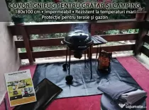 Covoraș ignifug BBQ, șemineu 180x100 cm, ignifug