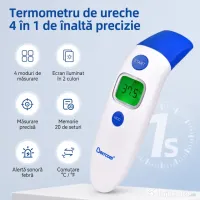 Termometru Digital Frunte și Ureche, Rapid pentru Bebeluși, Copii și Adulți 