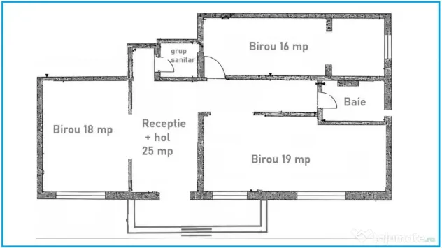 BIROURI- CABINETE, ZONA CENTRALA - 85 MP, PARTER - Ramnicu Valcea (Valcea)