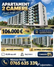 Apartament 2 camere Metrou la 10 minute Mutare imediată