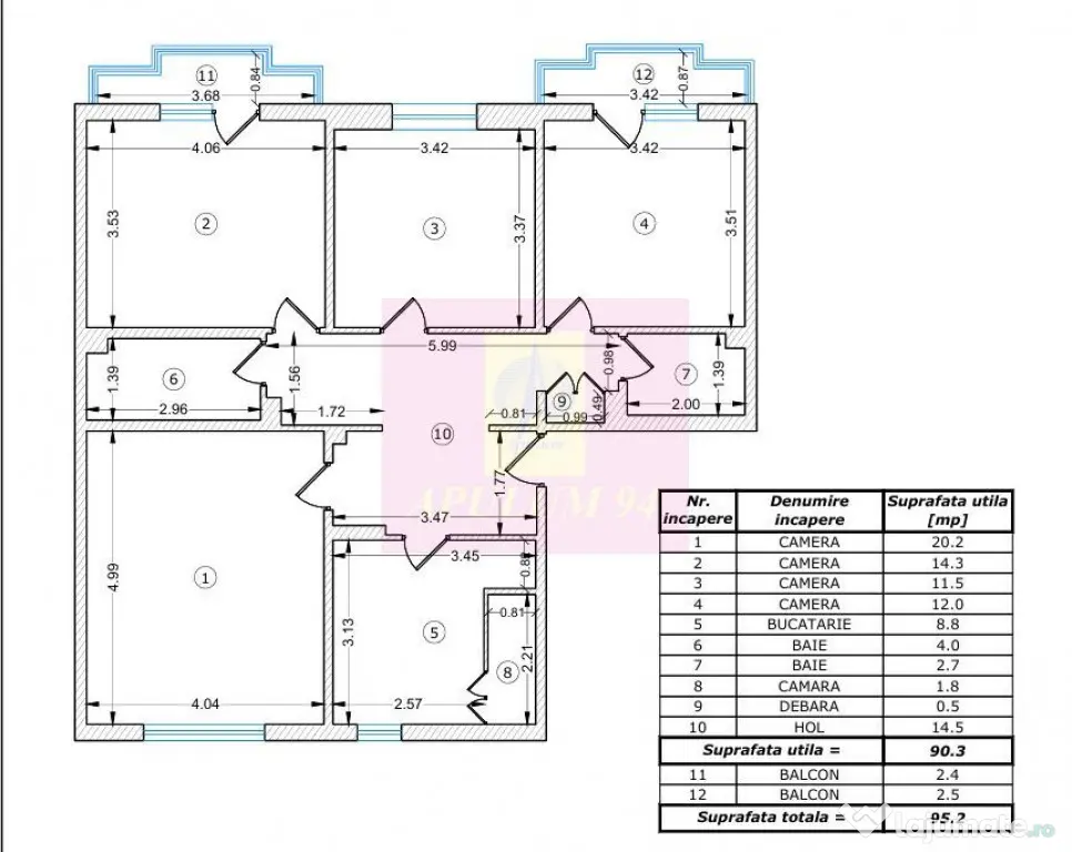 Apartament 4 camere Militari- Teatrul Masca. - Bucuresti (Bucuresti-Ilfov)