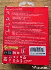 SSD Extern SanDisk Portable 1TB USB 3.2 Gen 2 - Sigilat
