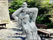 Statuetă fata erotică, din beton, model S26. 