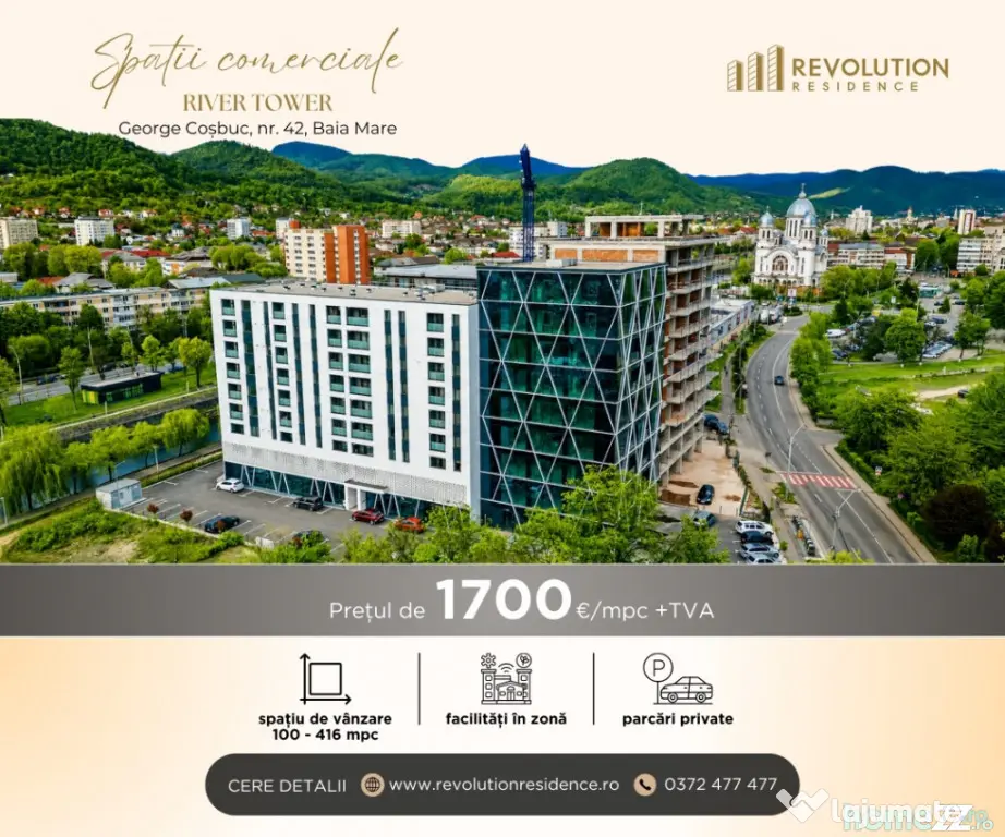 NEW! Spatii Comerciale DE VANZARE – George Cosbuc 42, Baia Mare - Baia Mare (Maramures)