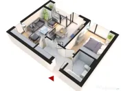 Apartament 2 Camere Incalzire in Pardoseala Ansamblu Nou Rah 