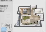 Apartament de 2 camere, bloc premium, etaj intermediar, Zona