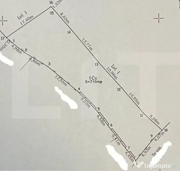 EXCLUSIVITATE! Teren intravilan, 710 mp,regim D+P+E+Er, zona