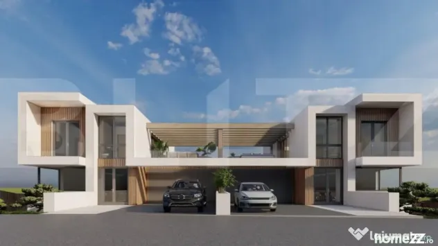 Teren cu autorizatie de constructie duplex, 1061 mp, zona Wo - Feleacu (Cluj)