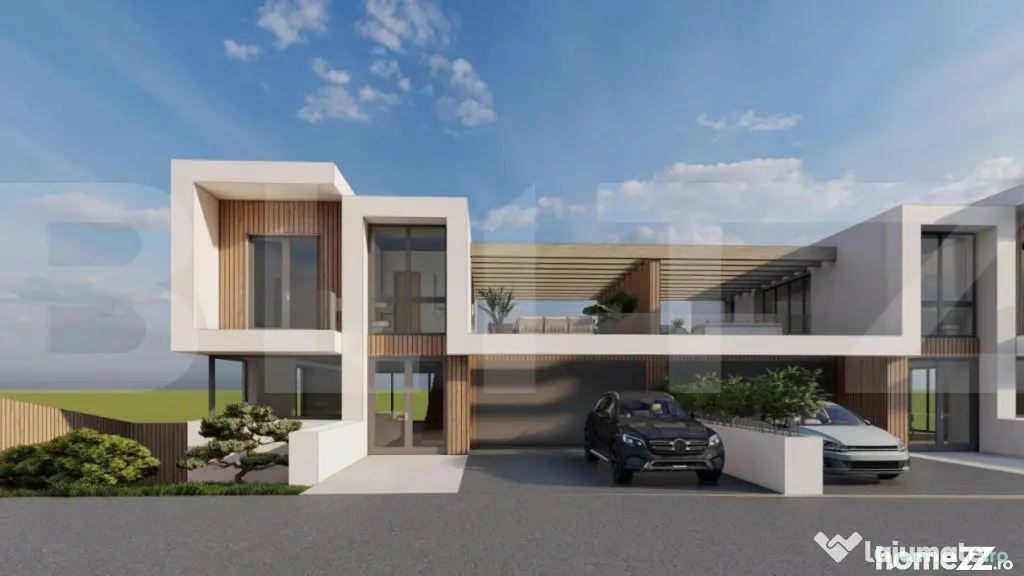 Teren cu autorizatie de constructie duplex, 1061 mp, zona Wo - Feleacu (Cluj)