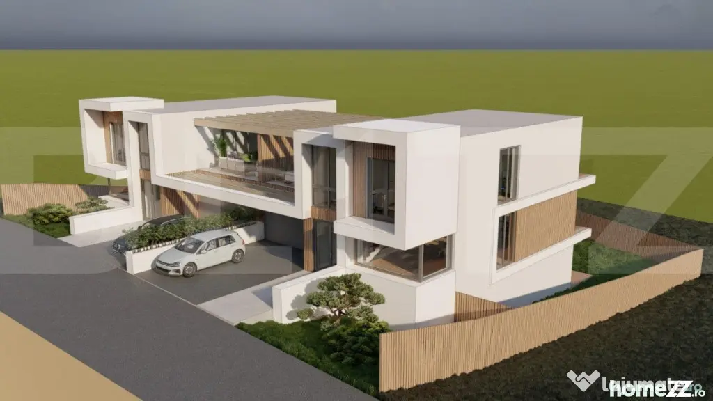 Teren cu autorizatie de constructie duplex, 1061 mp, zona Wo - Feleacu (Cluj)