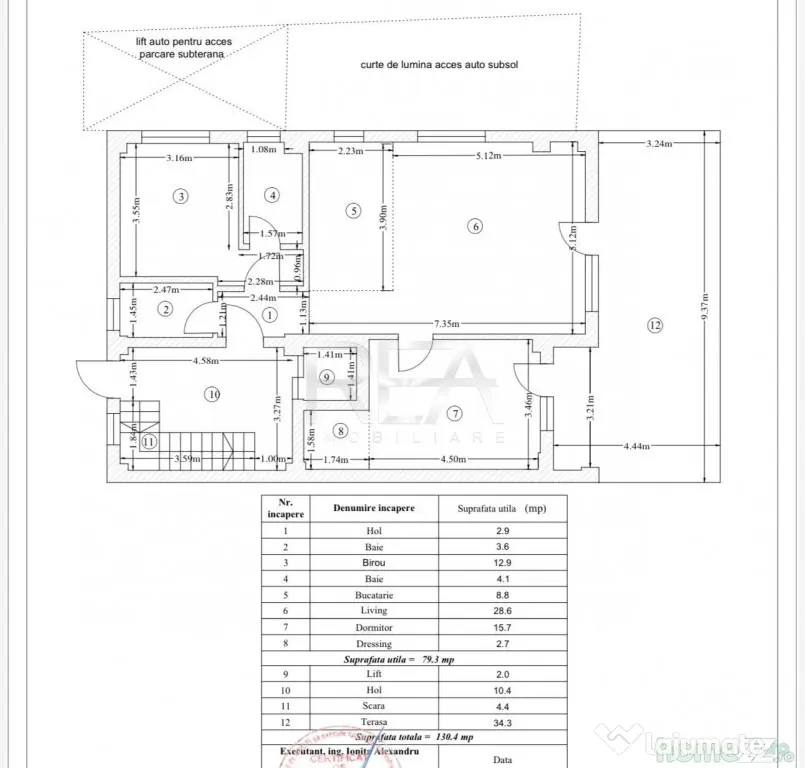 3 Camere + Terasa Bloc Boutique Baneasa - Biharia