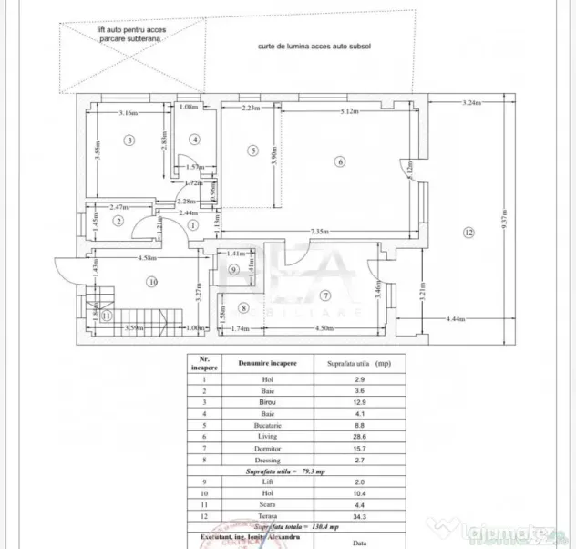 3 Camere + Terasa Bloc Boutique Baneasa - Biharia