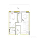 Apartament cu 2 camere, 56.63 mp, terasa 19.32 mp, zona Loui