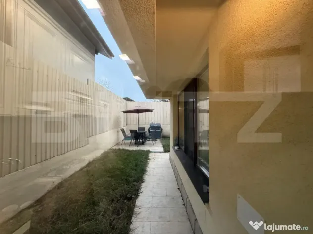Apartament de lux cu 3 camere, 120 mp, curte privată de 70