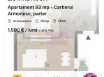 Apartament 83 mp - Cartierul Armenesc, parter