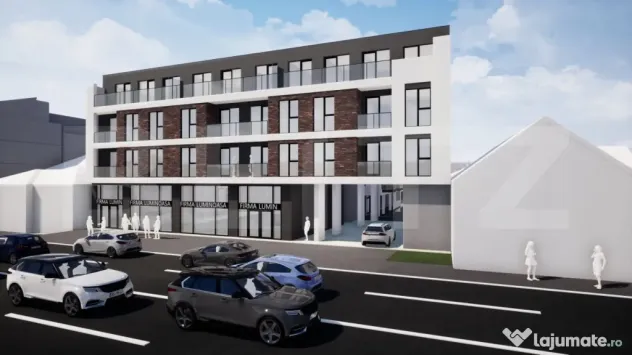 Apartament cu 3 camere, 2 bai, 77,35 mp, semifinisat, TVA in