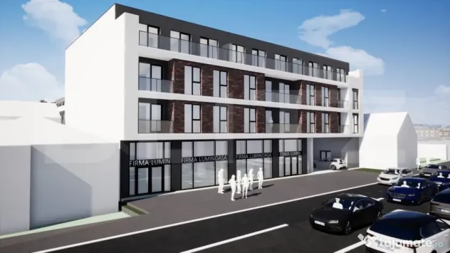 Apartament cu 3 camere, 2 bai, 77,35 mp, semifinisat, TVA in