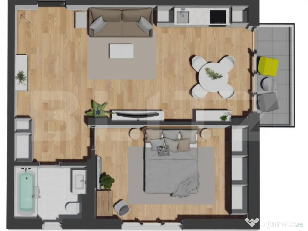 OPORTUNITATE | COMISION 0 | 2 Camere | Zona Vivo | Semifinis