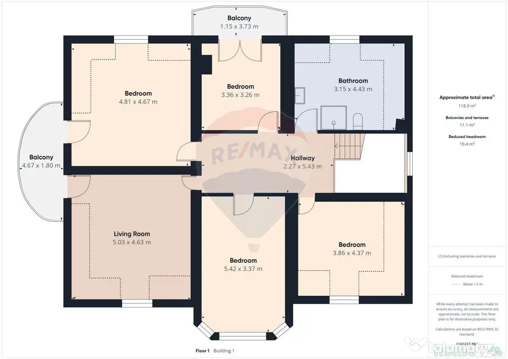 Vilă în zona Glăjărie, 10 camere, Sp + E + M, teren 2...