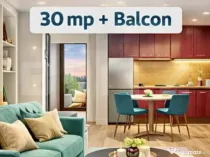 Apartament STUDIO, balcon, clima, etaj 1, TVA INCLUS, Giroc