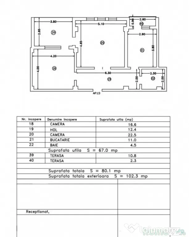 Apartament 2 Camere Boreal | 67 mp | 2 Balcoane | Decomandat - Constanta (Constanta)