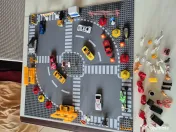 Stație pompieri + Set plăci de drum Lego!!!