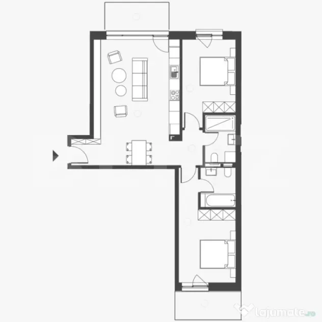 Comision 0 ! Somesului 15, Apartament 3 camere, Semicentral,