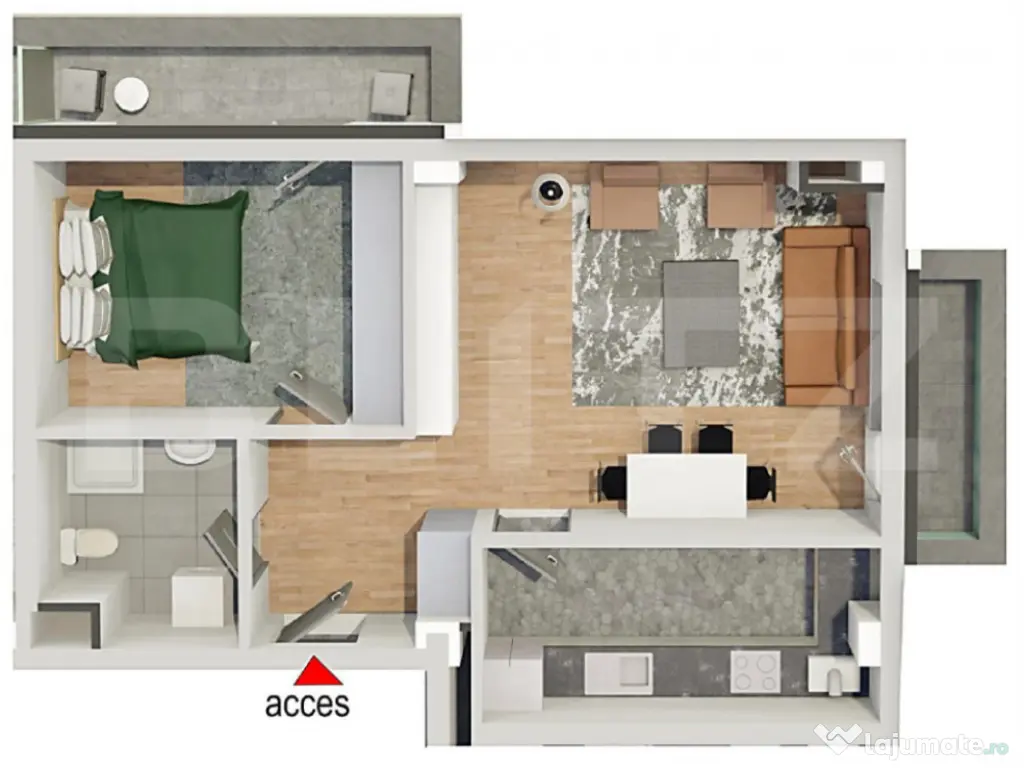 Comision 0!Apartament 2 camere,confort sporit,Calea Baciului