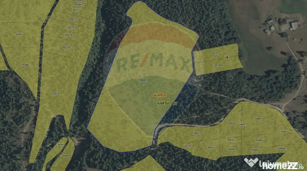 Teren extravilan parcelabil Călățele Pădure, zona Dea...