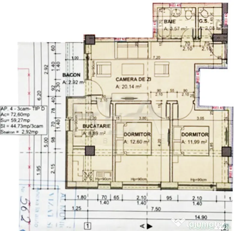 APARTAMENT 3 CAMERE - BLOC NOU CALEA GIULESTI - Bucuresti (Bucuresti-Ilfov)