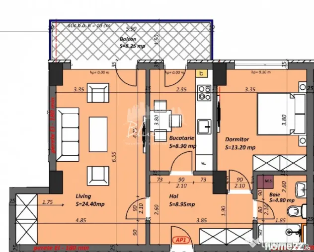 Tomis Plus- Madrid 48, apartament 2 camere - Constanta (Constanta)