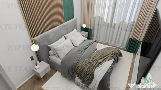 Apartament 2 camere spatios 63mp utili balcon bloc nou secto