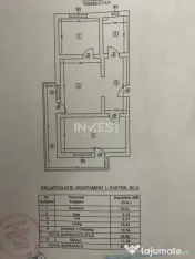 Moara de Vant-Bloc nou-Apartament 2 camere, intabulat, mobi 