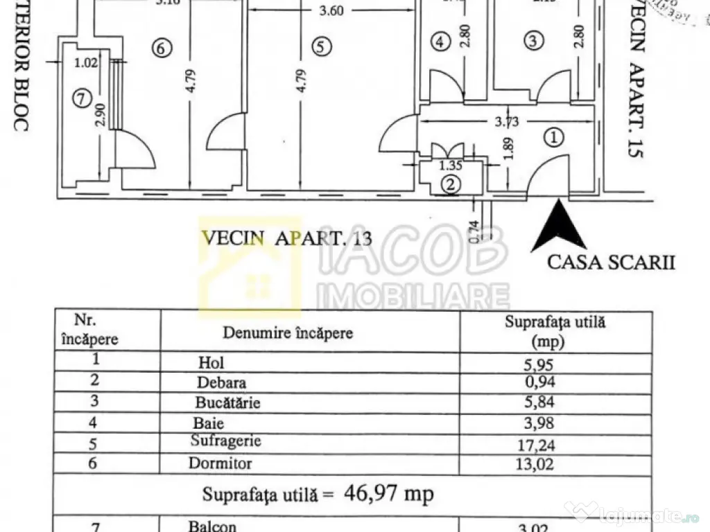 Apartament doua camere, Ultracentral Bacau
