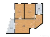 Apartament modern cu 2 camere si terasa etaj 1 in Sibiu zona 